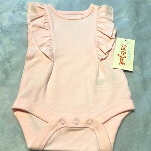 Pink Ruffle Onesie